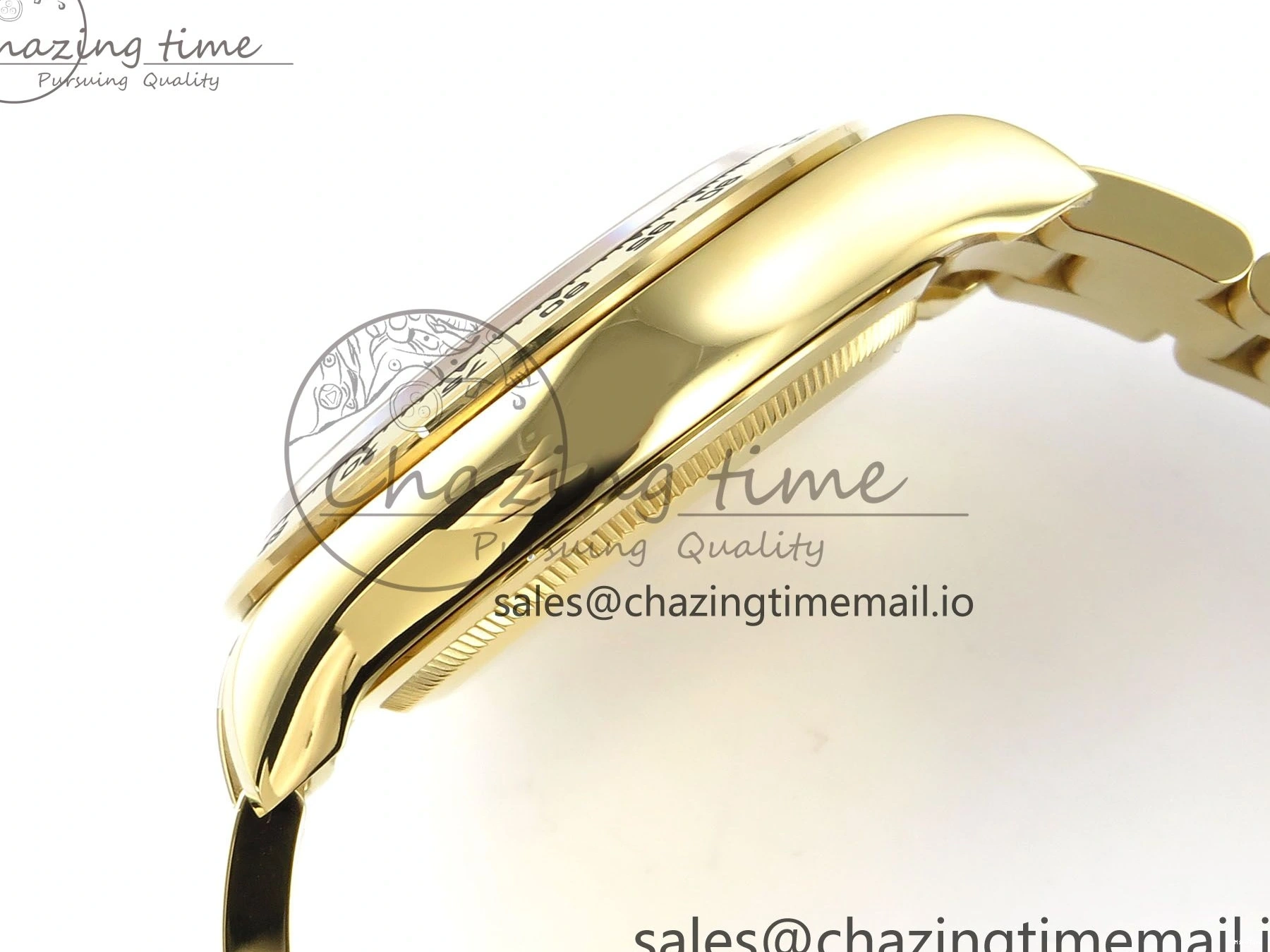 MiroTime 0123 TimelessDesign Daytona 126508 APSF 1:1 Best Edition Black Dial on YG Braclet SH 742